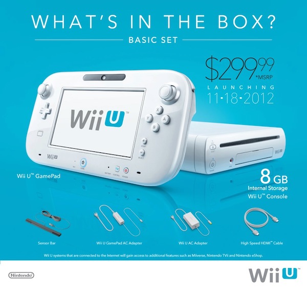 Nintendo anuncia los precios y fechas oficiales de lanzamiento de la Wii U en Estados Unidos Nintendo anuncia los precios y fechas oficiales de lanzamiento de la Wii U en Estados Unidos - Wii-U-basic