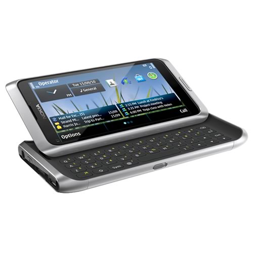 Nokia E7 llega en Abril a América latina - nokia-e7-silver-white-front-l-slide