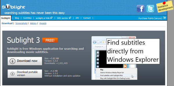 Descarga subtítulos de películas automaticamente con Sublight