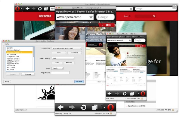 Opera Mobile Emulator, visualiza el diseño móvil de tus sitios web