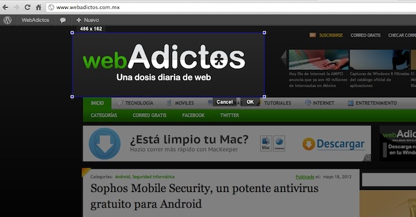 Screen Capture, la extensión oficial para capturar pantalla de Google para Chrome