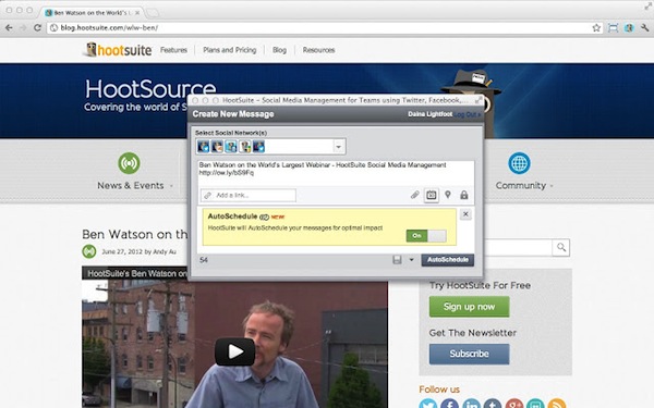 HootSuite Hootlet, una indispensable extensión de Google Chrome para Community Managers