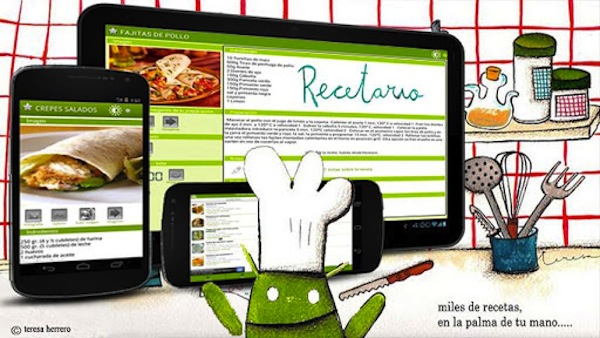 Recetario para Android, el ayudante perfecto para tu cocina Recetario para Android, el ayudante perfecto para tu cocina