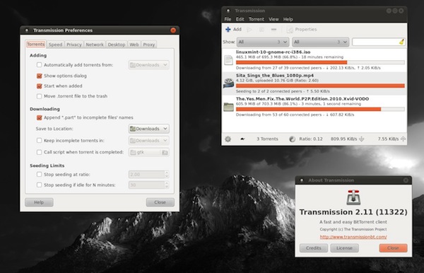 Transmission, un excelente cliente para torrents en Mac y Linux