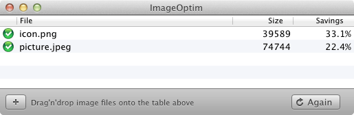 Reducir el peso de imágenes en Mac con ImageOptim