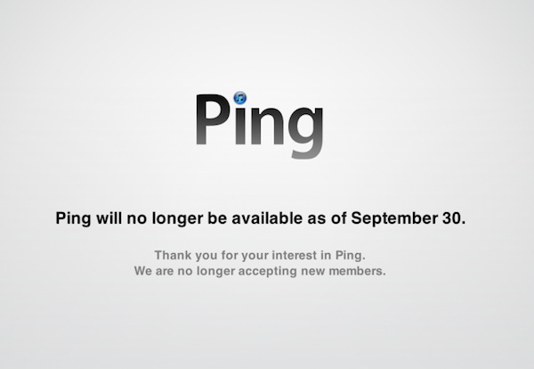 Ping es erradicado de iTunes