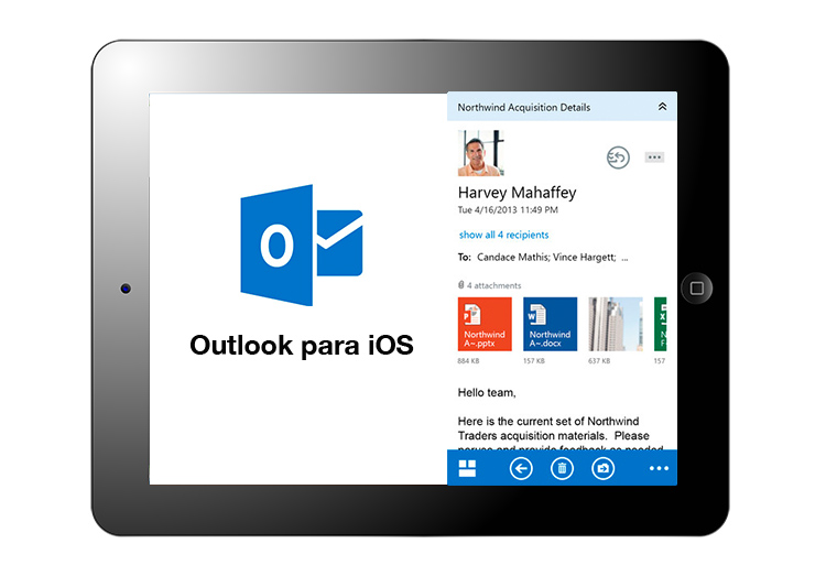 Aplicación de Outlook para iOS es lanzada por Microsoft