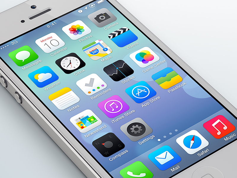iOS 7 corregirá el error garrafal de asimetría en su diseño