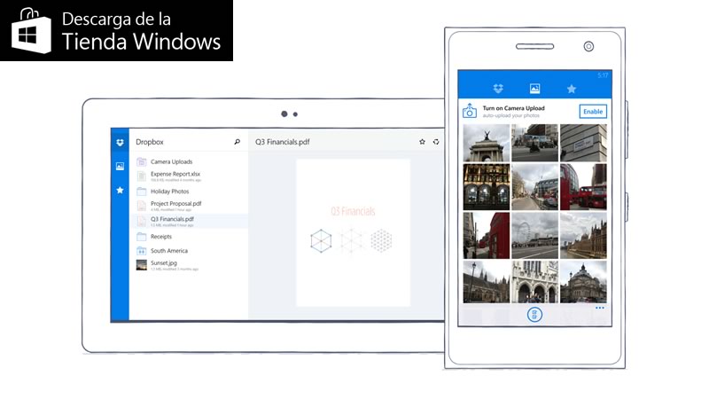 Ya está disponible Dropbox para Windows Phone