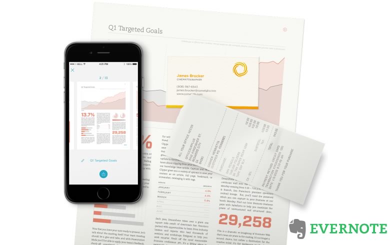 Scannable, la app para escanear documentos de Evernote
