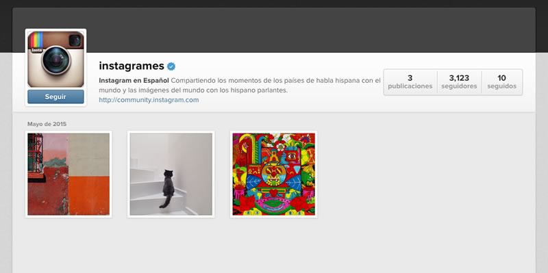 Instagram lanza su canal en español @InstagramES