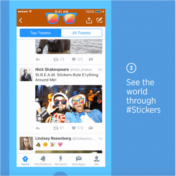 Lanzamiento de #stickers en Twitter - twitter-stickers