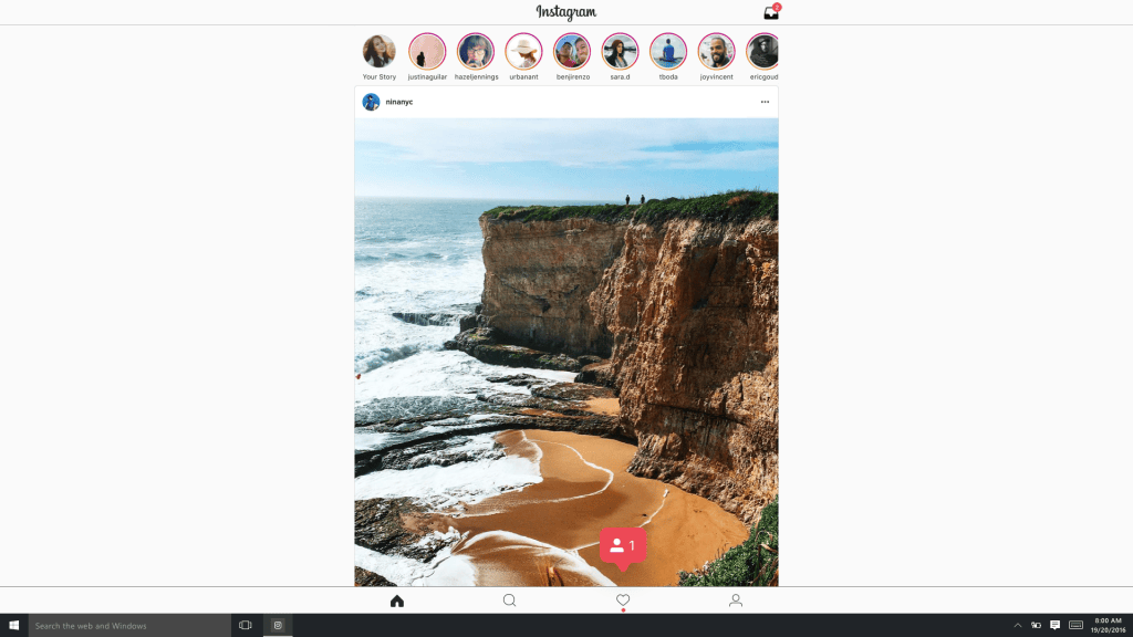 Instagram presenta su aplicación para Windows 10