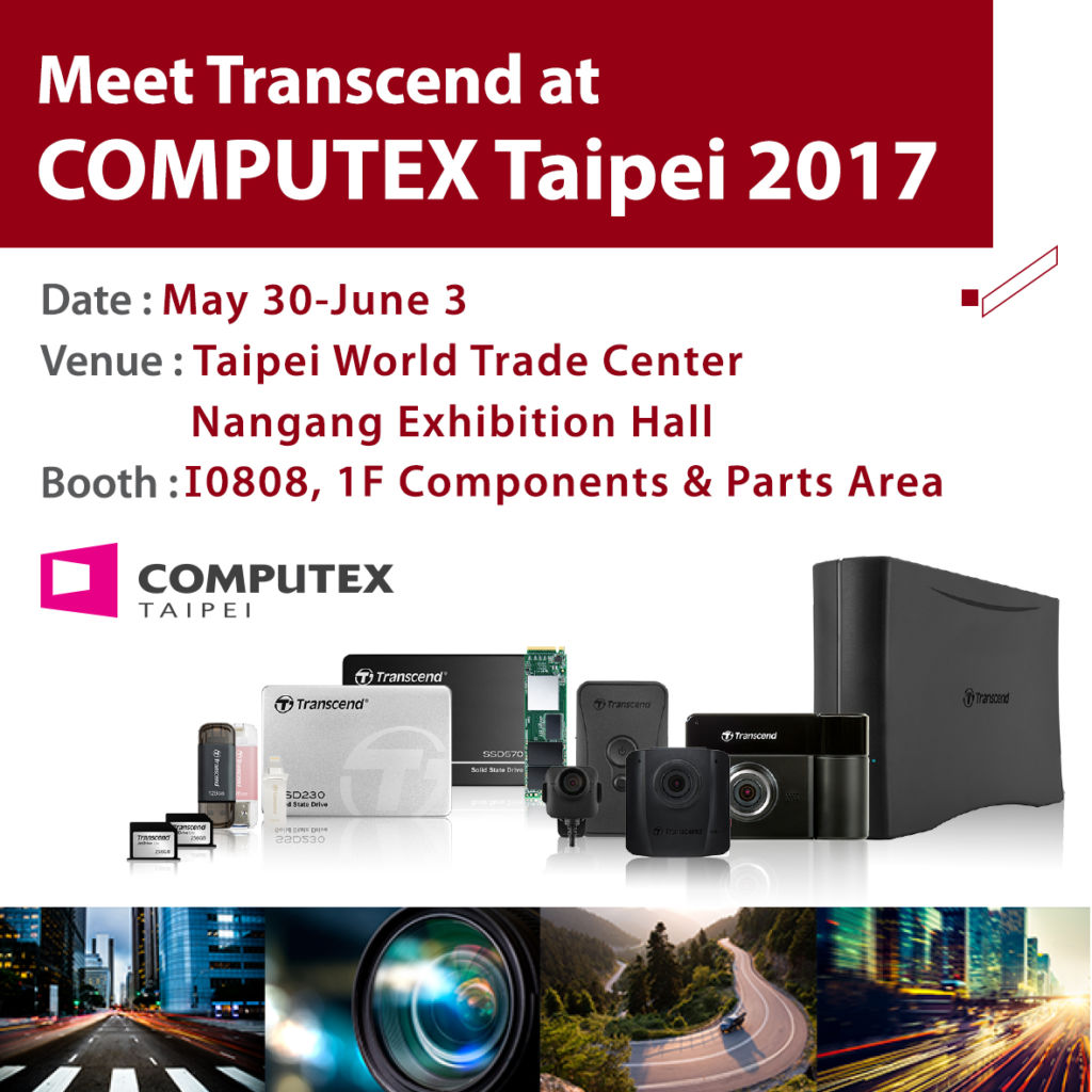Transcend presentará sus soluciones Industriales en Computex Taipei 2017