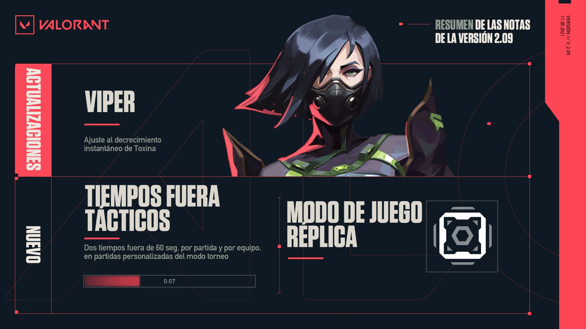 Llega la versión 2.09 de VALORANT y estará disponible solo por tiempo limitado