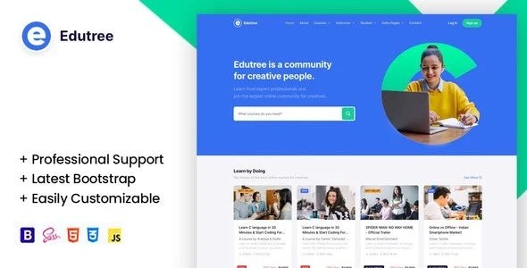 Edutree – Online Course & Education HTML5 Template