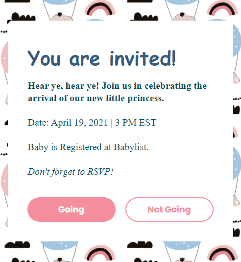 How To Fill Out Baby Shower Invitations Etiquette Examples 2022