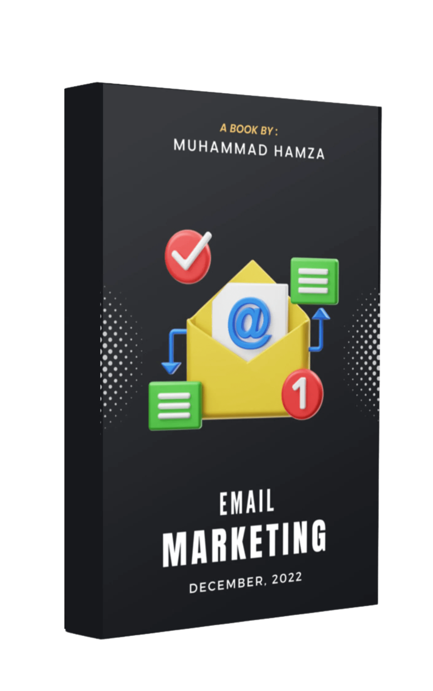 Book cover on email marketing