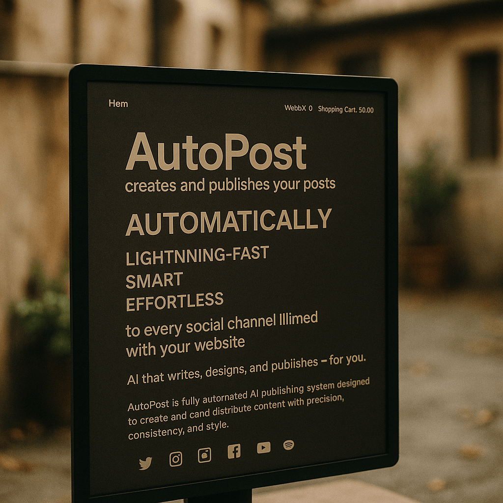 First AI System for Automatic Content Creation and Publishing