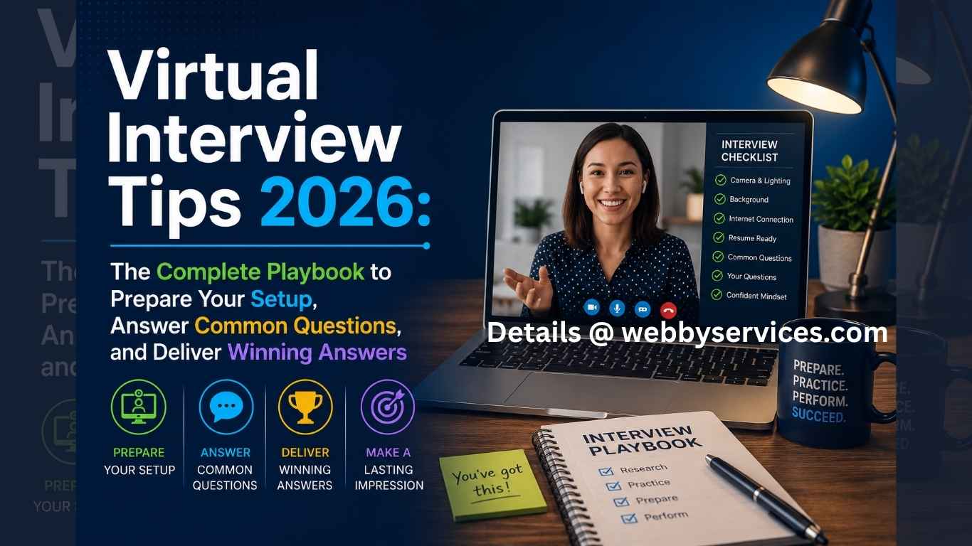 Virtual Interview Tips 2026: The Complete Playbook to Prepare Your Setup, Answer Common Questions, and Deliver Winning Answers