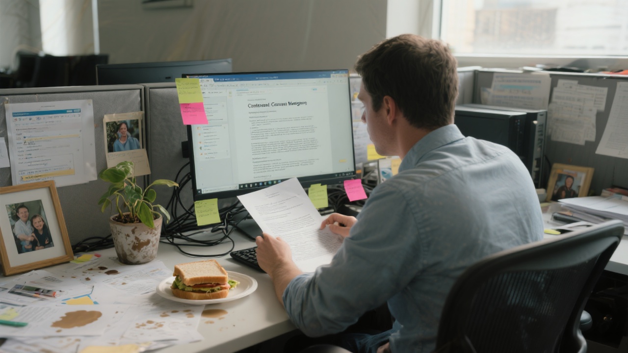 Contract Manager at work