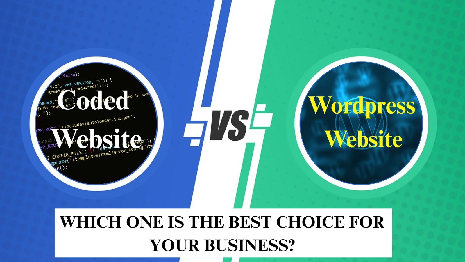 wordpress vs codede website