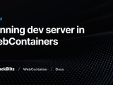 Running Dev Server In Webcontainers Webcontainers