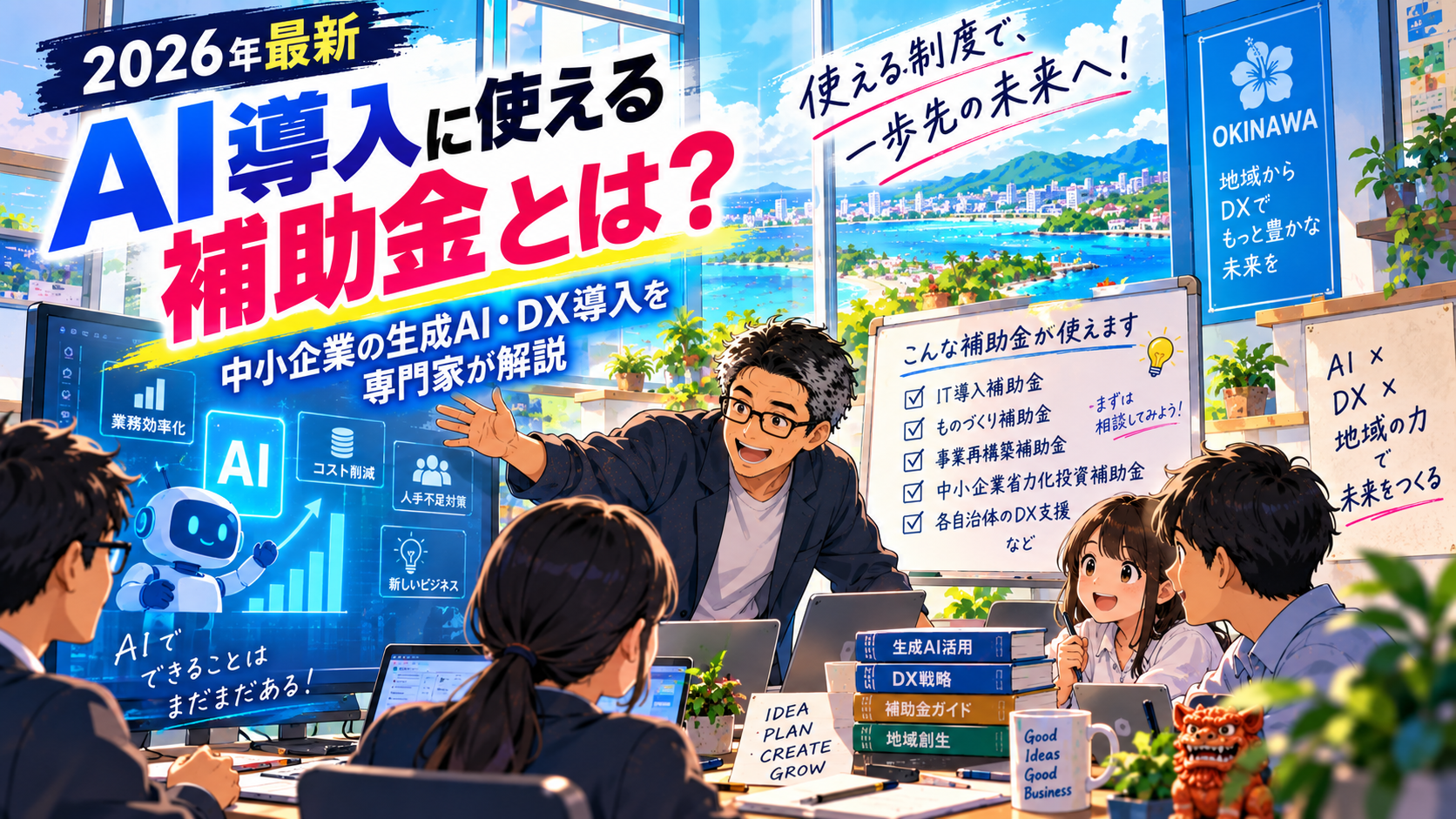 【2026年最新】AI導入に使える補助金とは？中小企業の生成AI・DX導入を専門家が解説