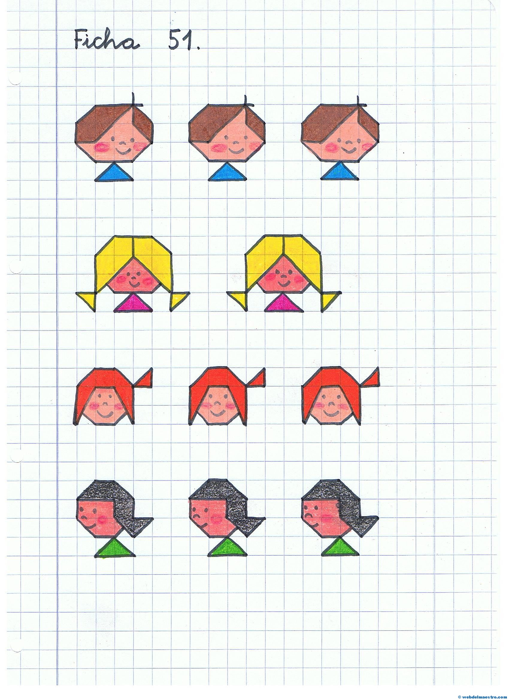 Dibujos cuadriculados