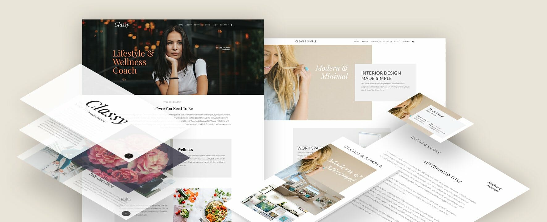 Website Themes Design Templates Health Coach Wordpress Themes