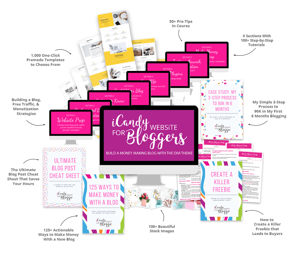 iCandy Website for Bloggers - Web Design iCandy