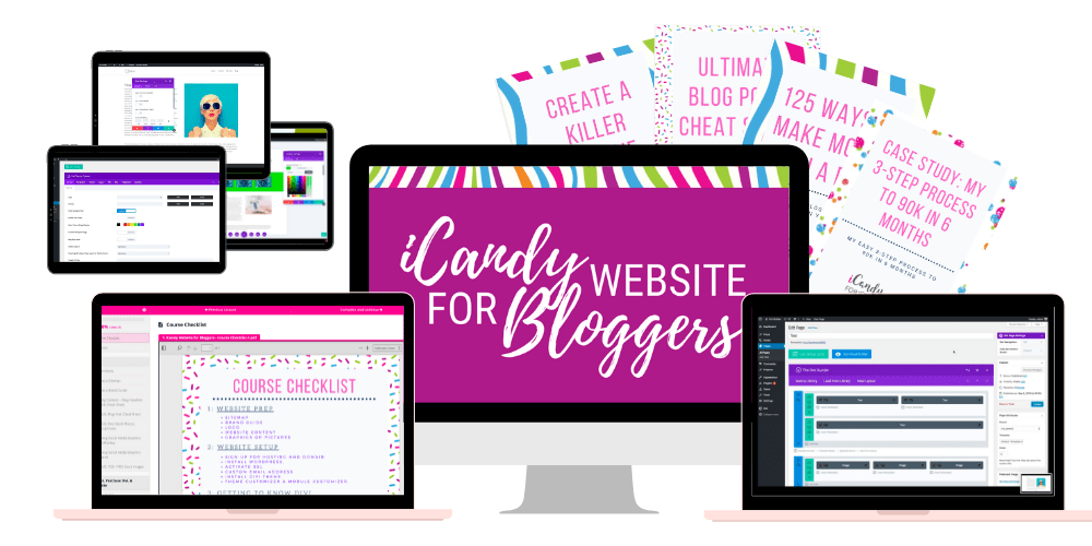 iCandy Website for Bloggers - Web Design iCandy