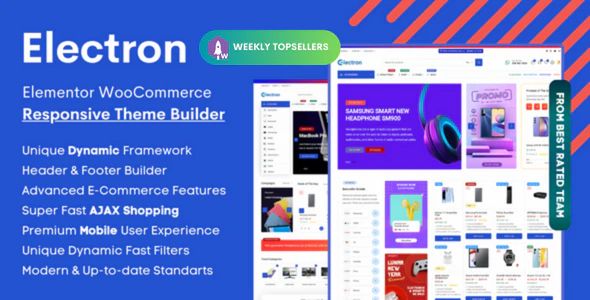 Electron Elementor Electronics Store Woocommerce Theme Webdevbay - Classic Light Background - Mobile