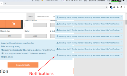 Bootstrap Notification