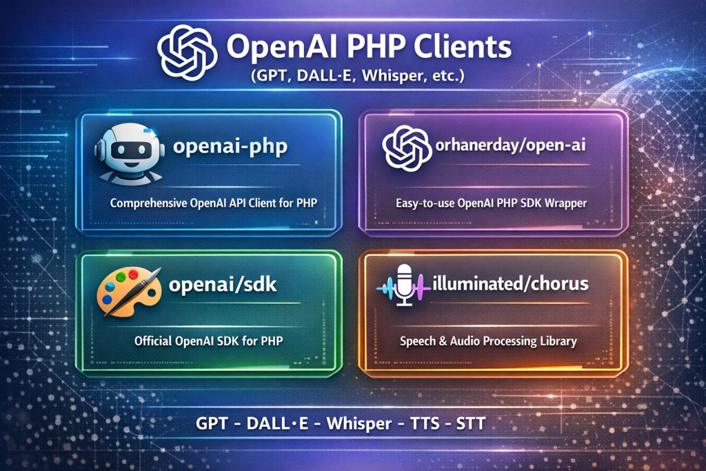 OpenAI PHP Clients (GPT, DALL·E, Whisper, etc.)