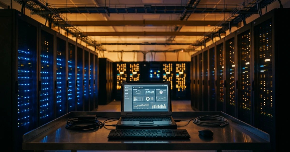 Cloud storage server dashboard illustrating an AWS S2 bucket setup and architecture.