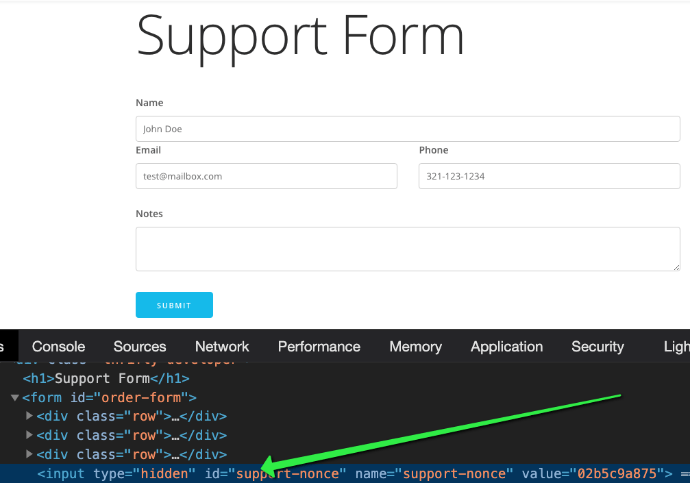 This example includes forms as it's an easy target for csrf, but really, any requests made to a server that a script is listening for is . Safely Coding: Nonces - WebDevStudios