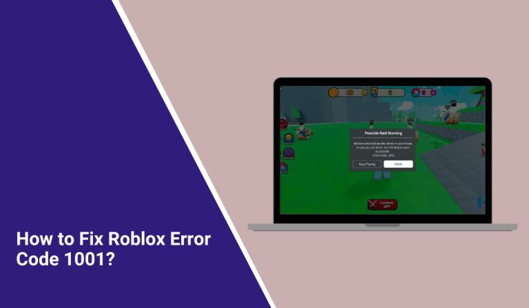 How To Fix Roblox Error Code 1001 How To Fix Roblox Error Code 1001 768x448 