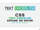 Css Text Underline Hover Effect Expand Underline On Hover