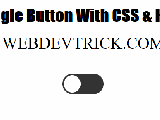 Toggle Button In Css Html Toggle Switch Like Iphone