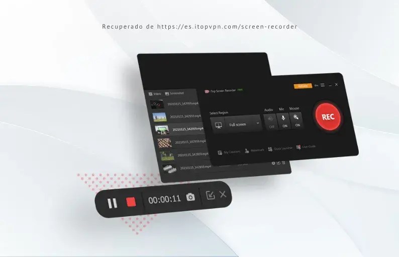 iTop Screen Recorder para grabar clases online