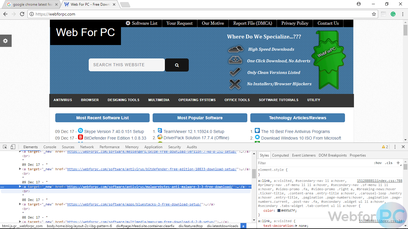 Google chrome is renowned for exceptional speed. Google Chrome Free Download (63.0.3239.70) Setup - WebForPC