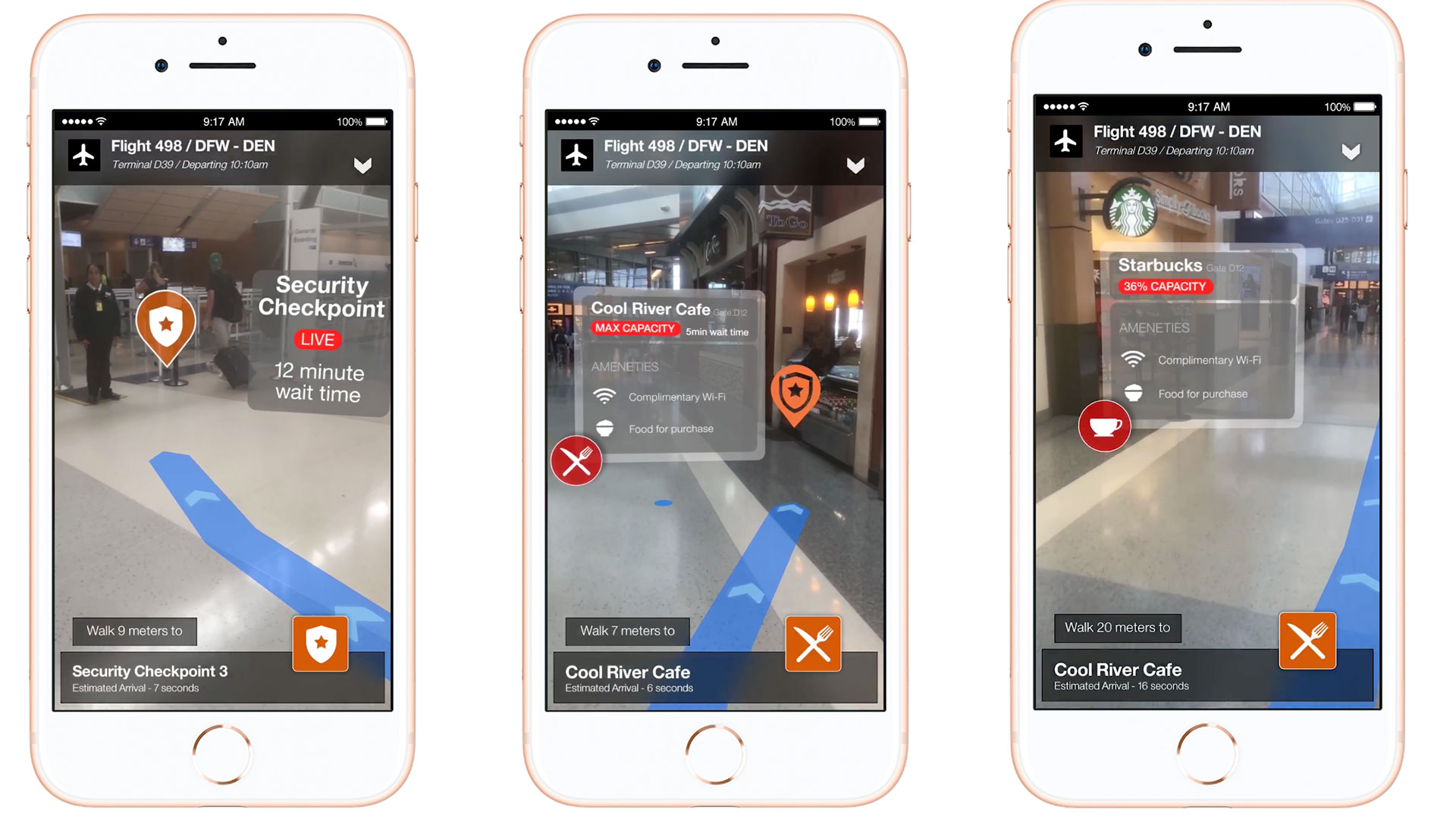 ARKit Use Case With American Airlines Digital Wayfinding Groove Jones AA Screenshots 