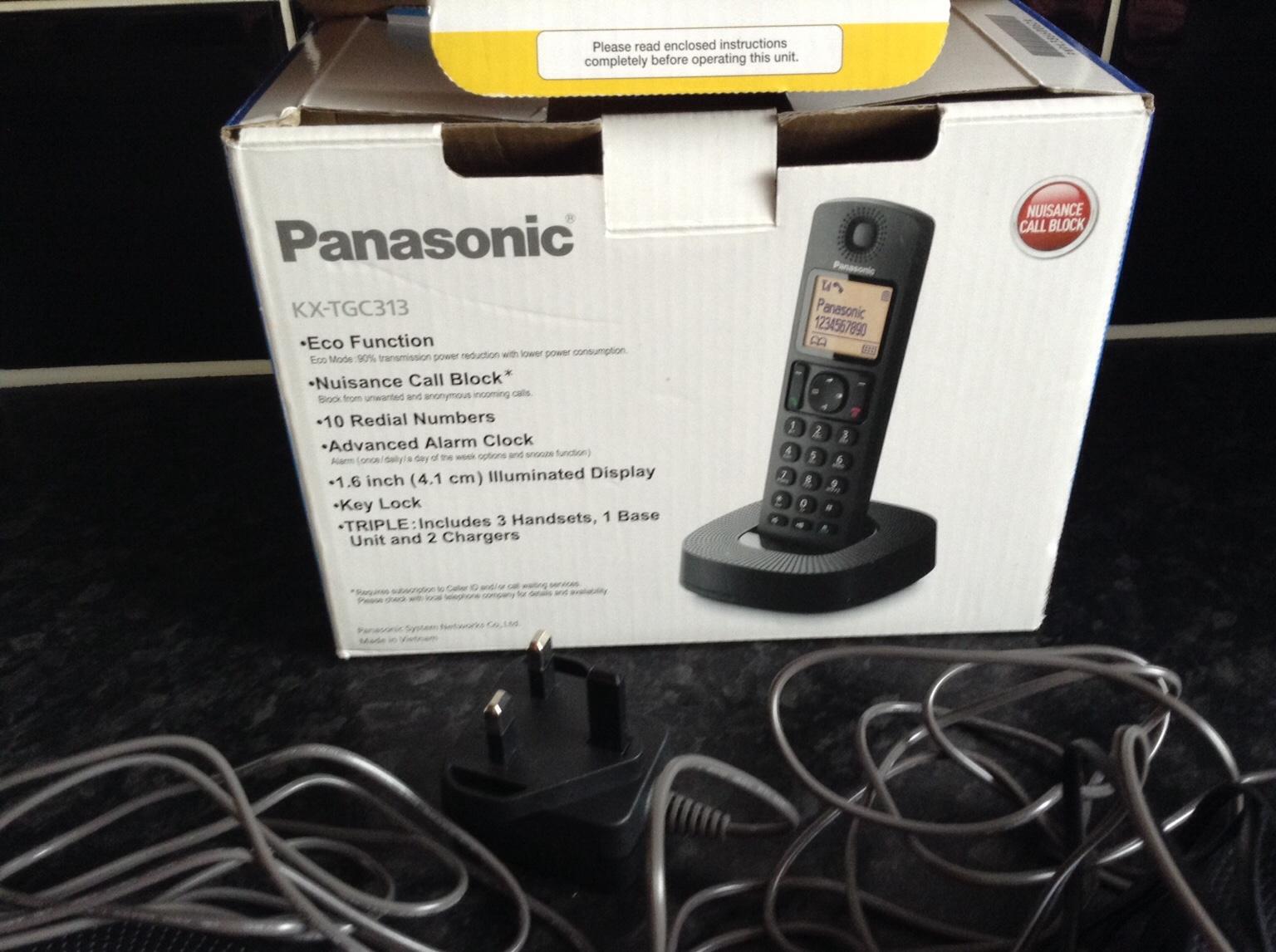 Call block list, the unit emits no sound to the. Panasonic Kx Tgc313 3 Handset Cordless Phone In Wf5 Wakefield Fur 10 00 Zum Verkauf Shpock De