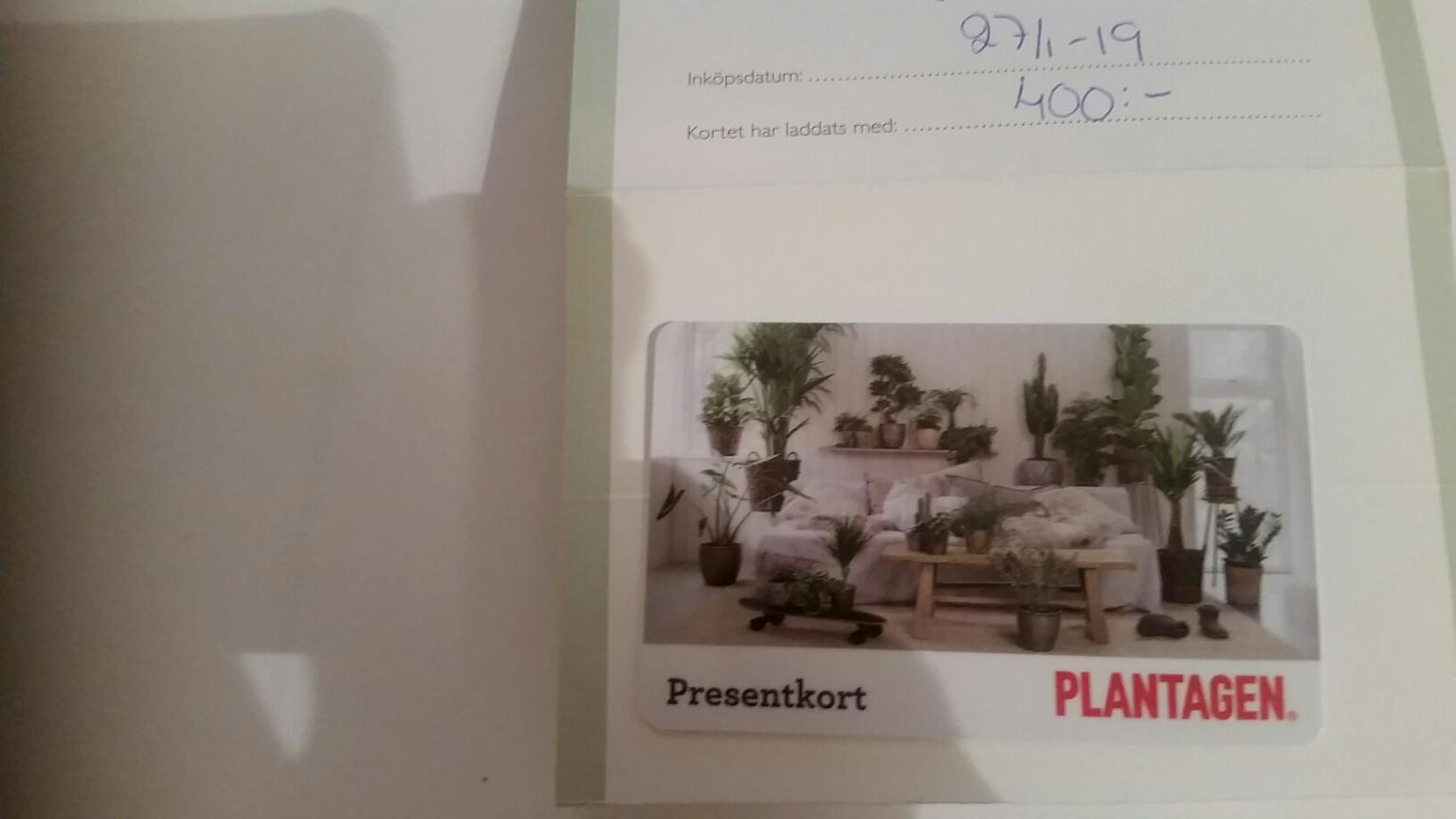 Presentkort Nk Och Plantagen