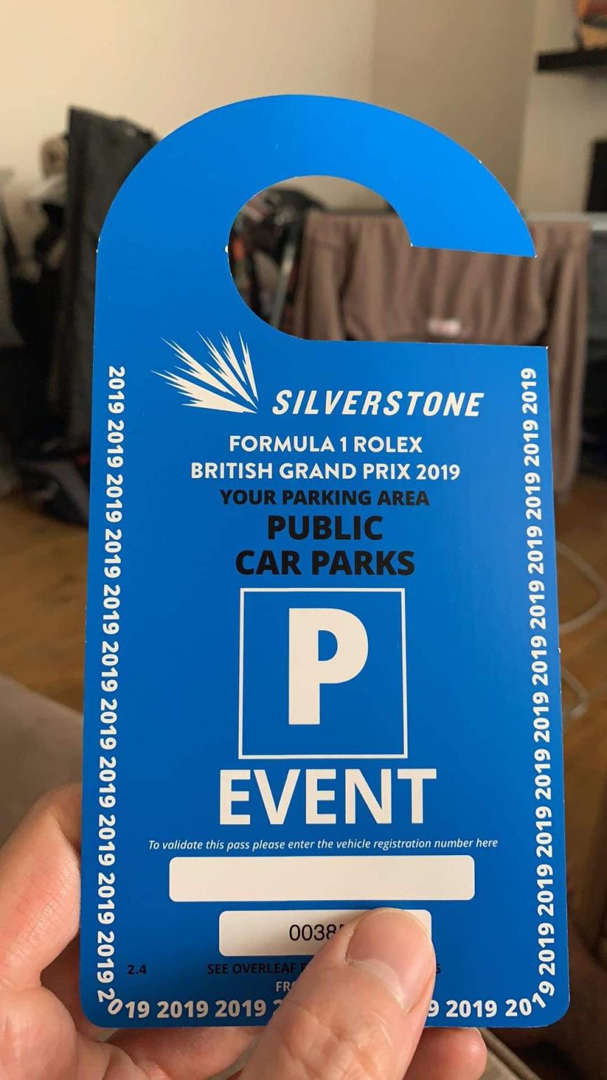 Silverstone F1 Parking Formula 1 British Gp