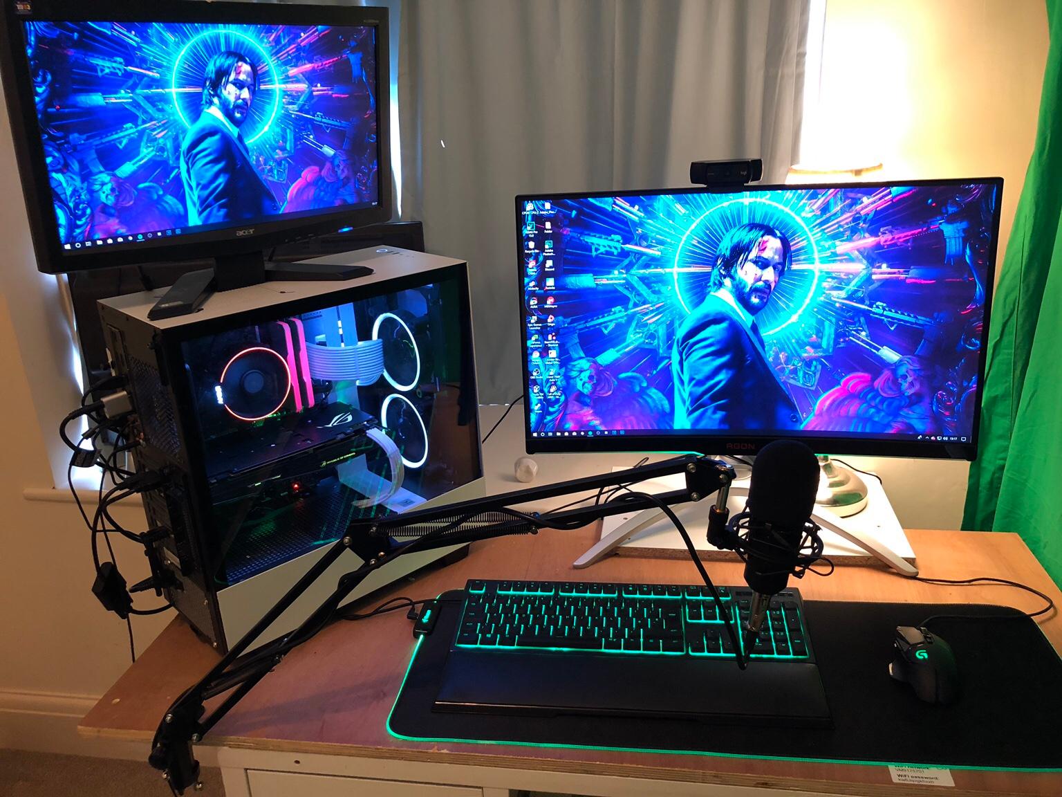 Get great deals on computer keyboard chat to buy. Insane Curved Monitor Gaming Pc Setup in EC3M London for Â£