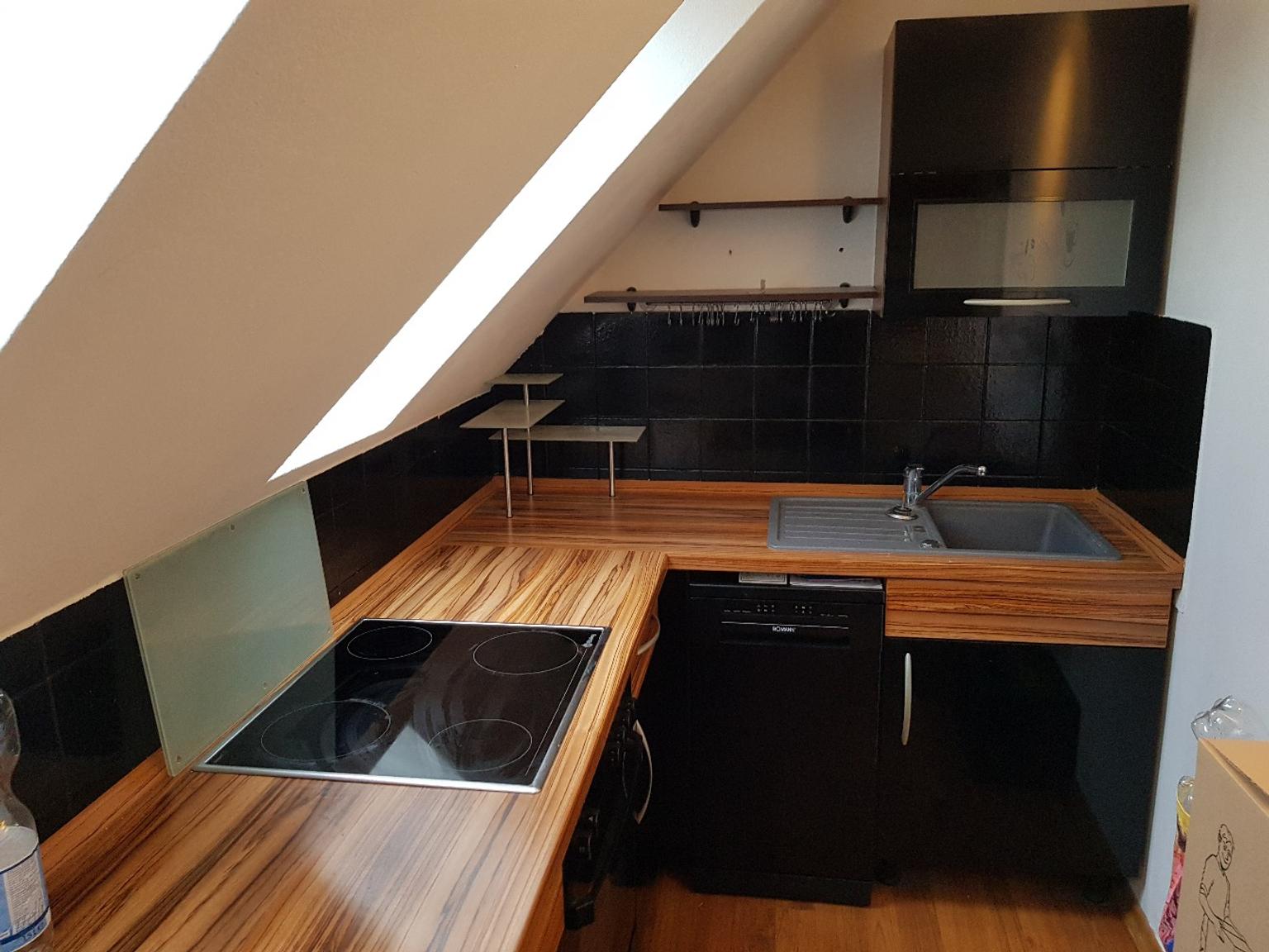 Kuche Im Industrial Stil Damiana Loft Kuche Schwarz Grau Eiche Meterpreis Ebay