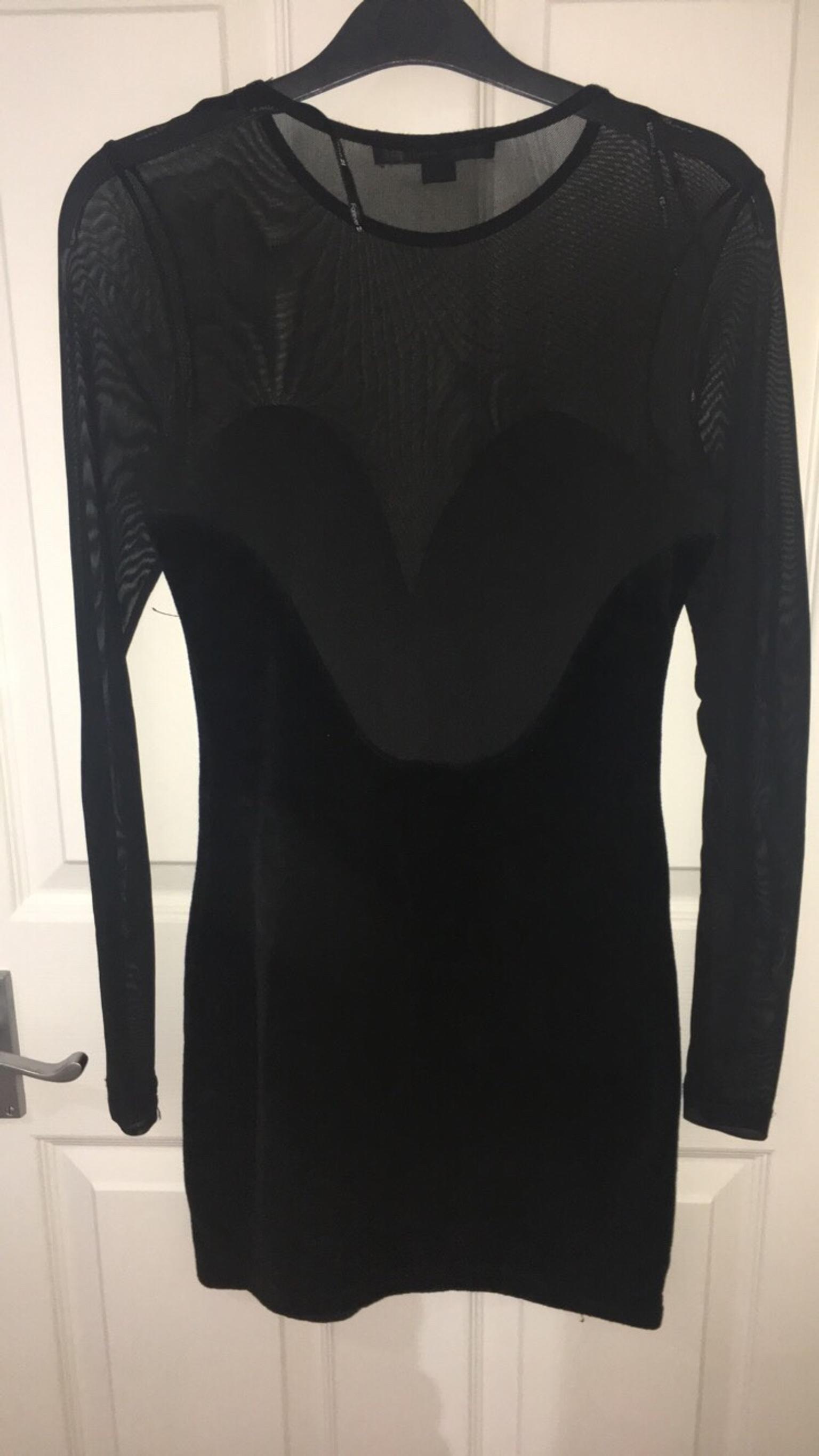 Forever 21 Mesh Velvet Black Dress Size Small In Tw12 London For 5 00 For Sale Shpock