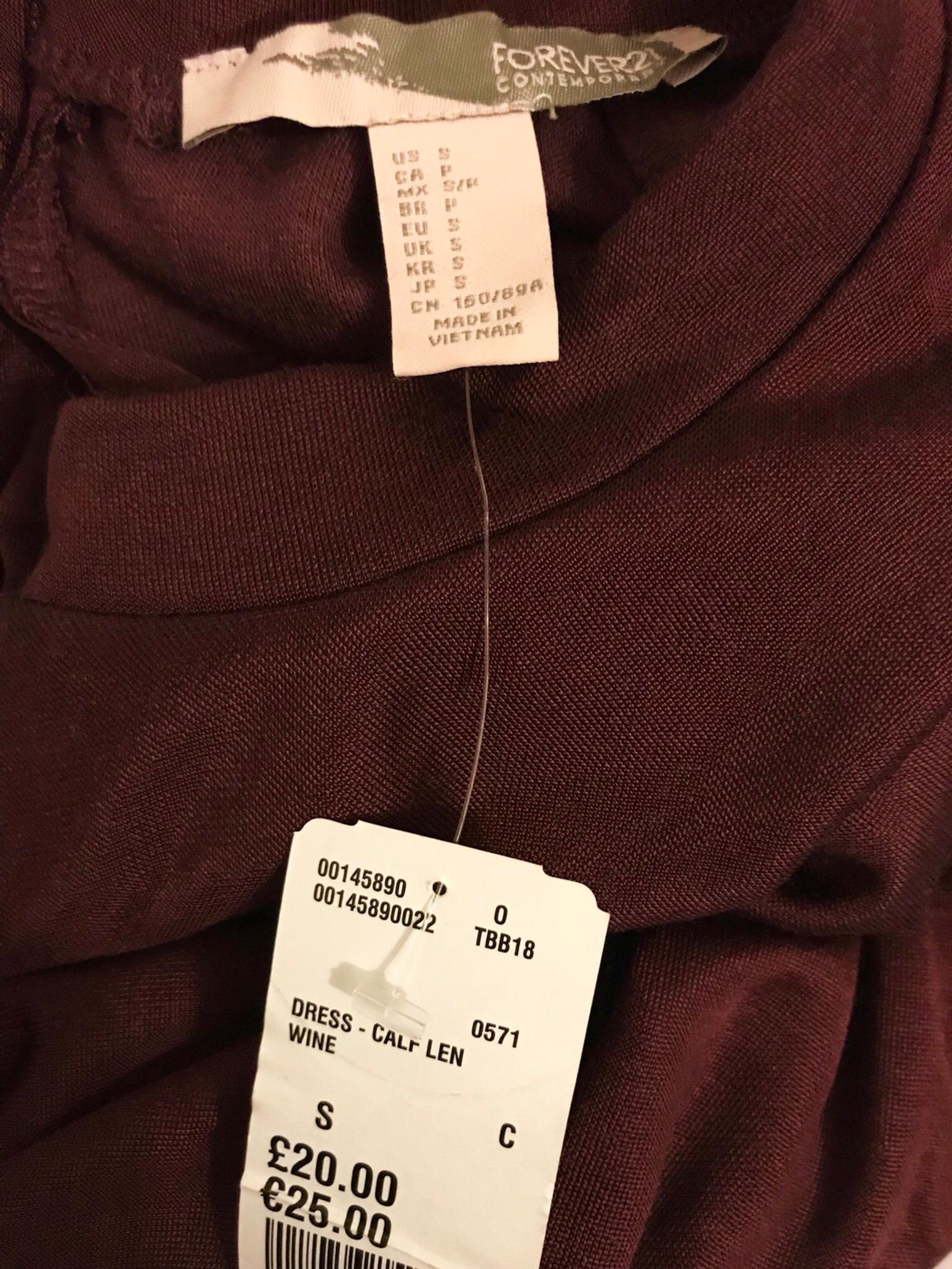 Forever 21 Burgundy Dress New In Se18 Greenwich For 6 00 For Sale Shpock